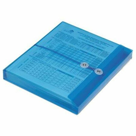 MADE-TO-STICK 753001 11.62 in. Poly String-Tie Side Loading Expansion Envelope  Blue MA3205505